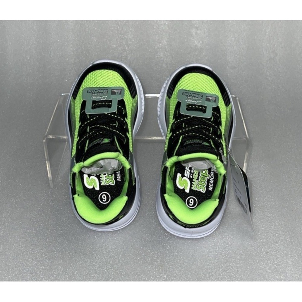 S Sport By Skechers Myles Sneakers Light Up Stretch Laces Strap Boys Size 6 NEW - Picture 13 of 17